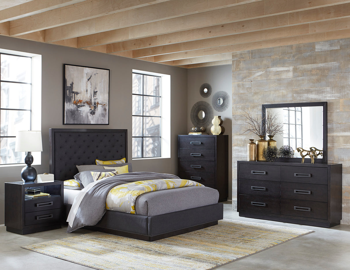 Larchmont Charcoal California King Bed