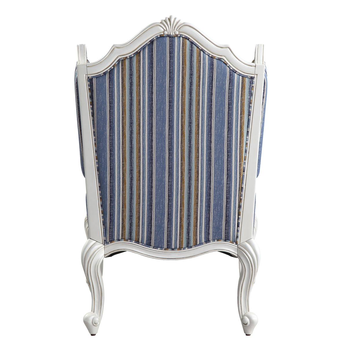 Ciddrenar Fabric & White Finish Chair