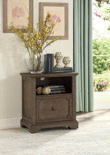 Toulon Dark Oak File Cabinet