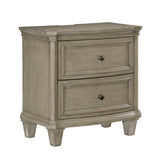 Vermillion Gray Cashmere Nightstand