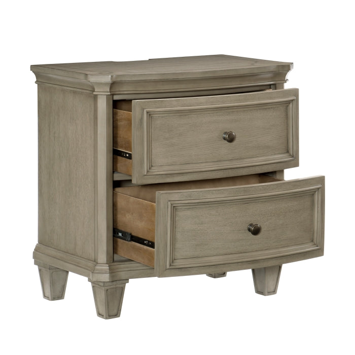 Vermillion Gray Cashmere Nightstand