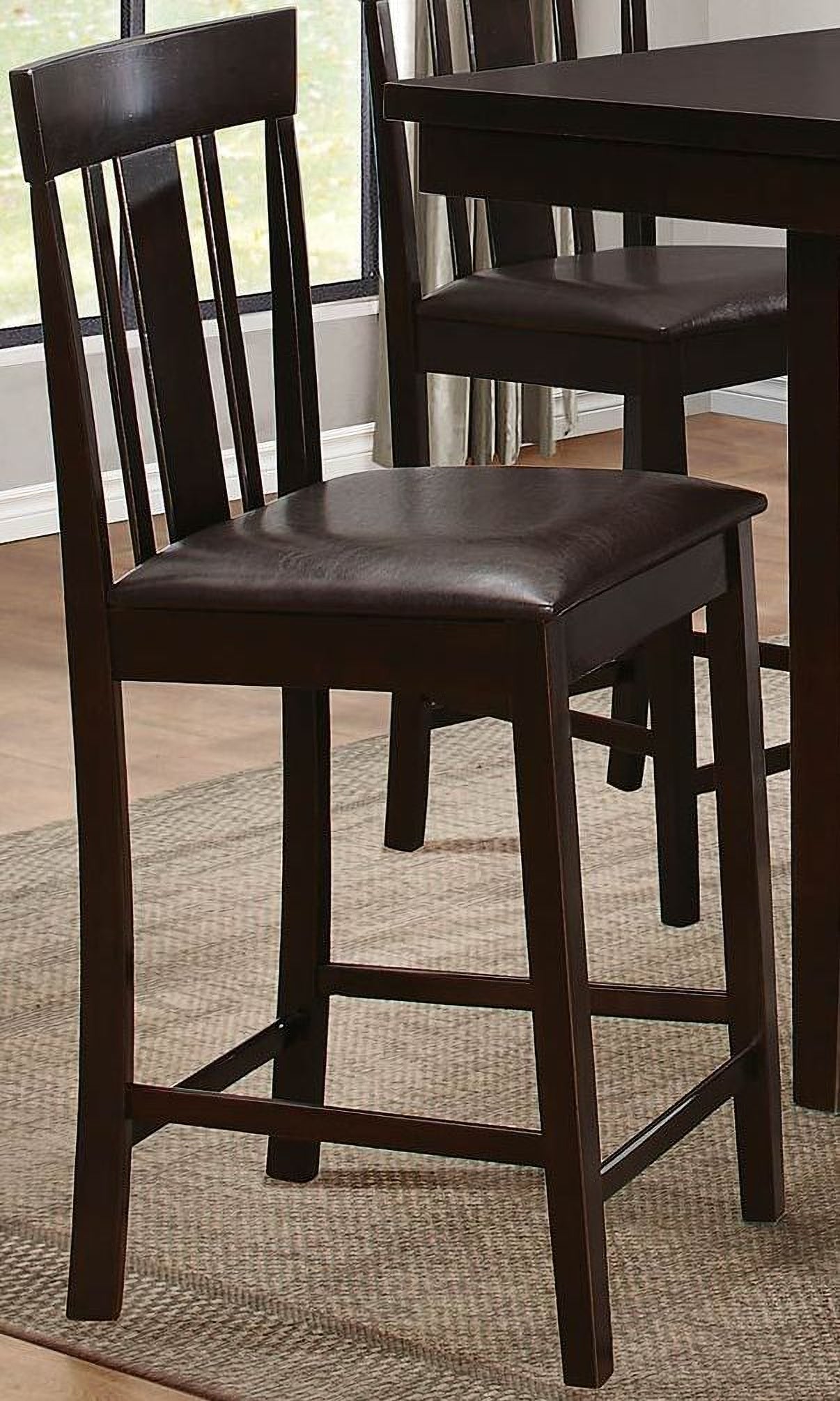 Diego Brown Square Counter Height Dining Room Set