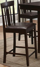 Diego Brown Square Counter Height Dining Room Set