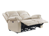 Zuriel Beige Synthetic Leather Recliner