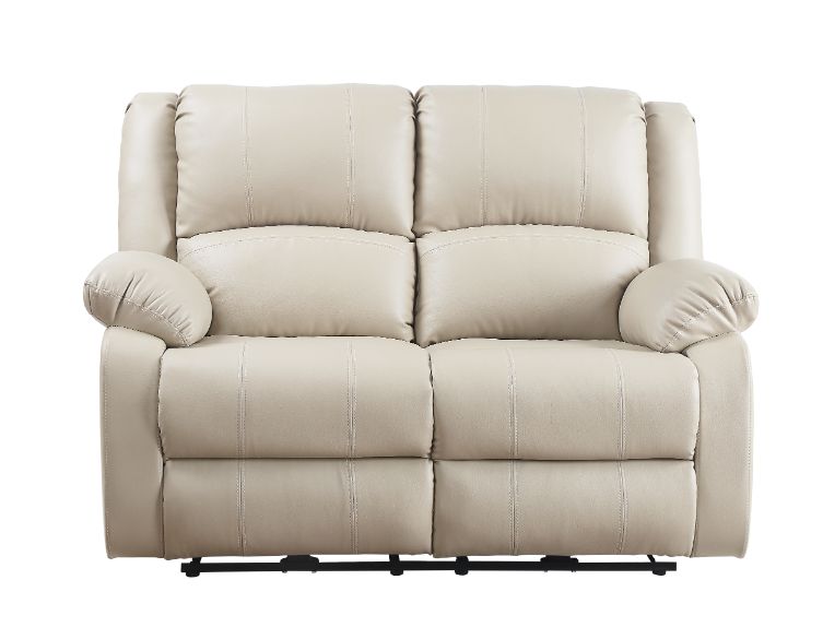 Zuriel Beige Synthetic Leather Recliner