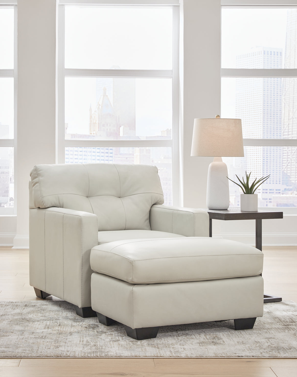 Belziani Coconut Sofa, Loveseat, Oversized Chair And Ottoman