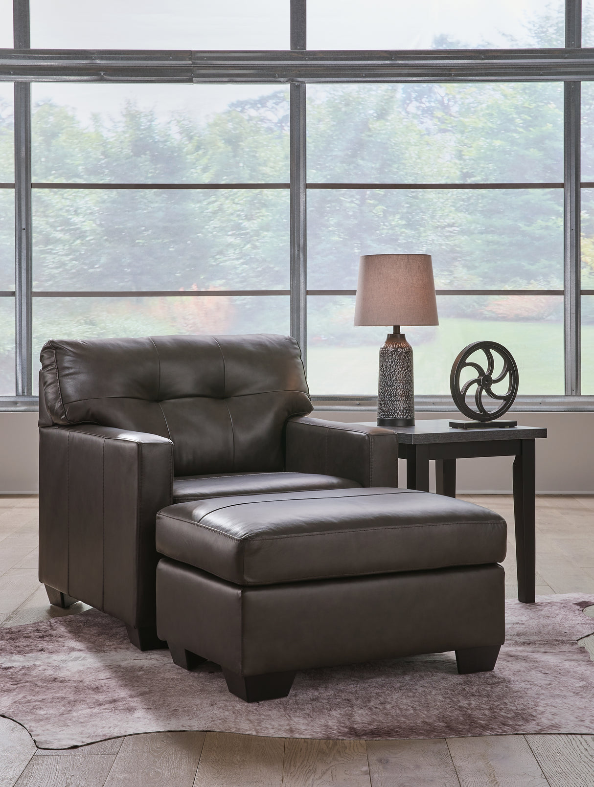 Belziani Oversized Chair and Ottoman