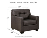 Belziani Oversized Chair and Ottoman