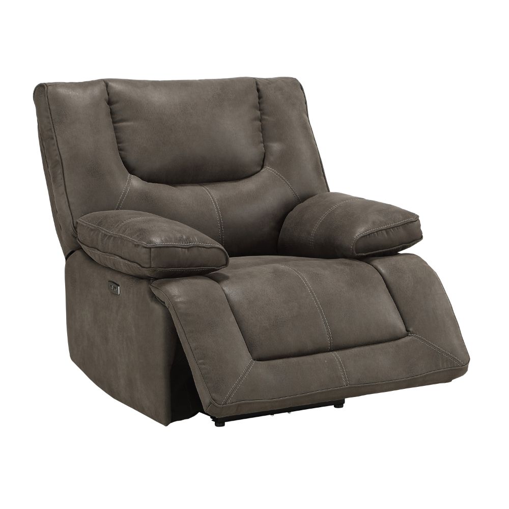 Harumi Gray Fabric Recliner