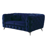 Atronia Blue Velvet Loveseat