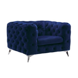 Atronia Blue Velvet Chair