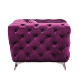 Atronia Purple Velvet Sofa