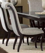 Savion Espresso Natural Tone Extendable Dining Room Set