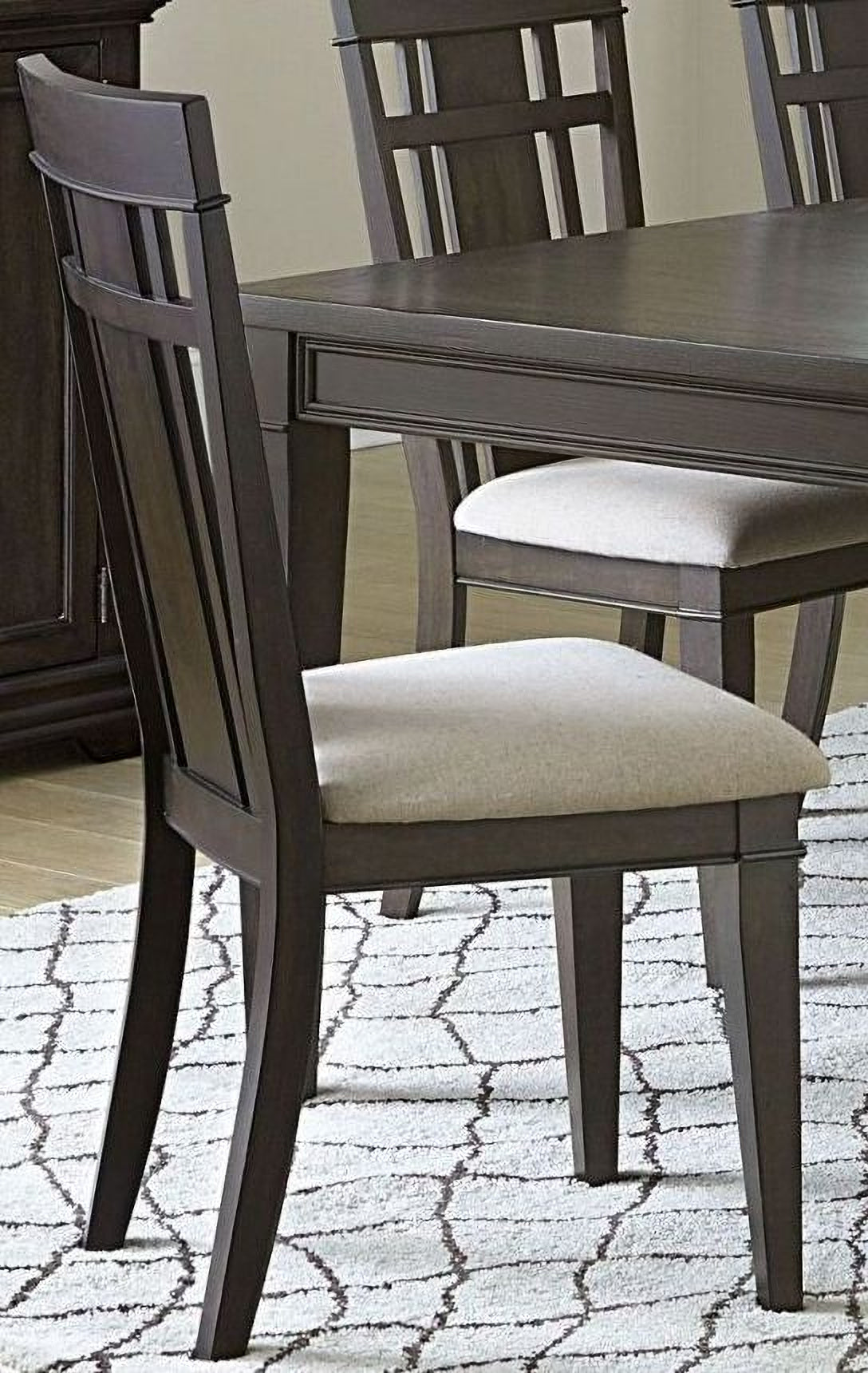 Makah Dark Brown Natural Tone Extendable Dining Room Set