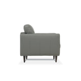 Radwan Pesto Green Leather Sofa