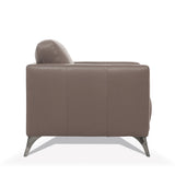 Malaga Taupe Leather Chair