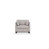 Matias Dusty White Leather Chair