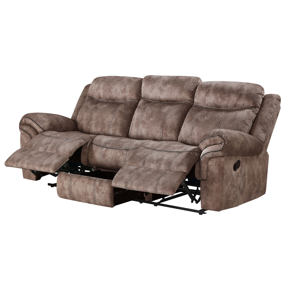 Zubaida Two Tone Chocolate Velvet Sofa