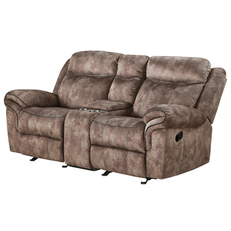 Zubaida Two Tone Chocolate Velvet Loveseat