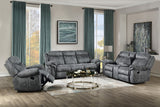 Zubaida Two Tone Gray Velvet Loveseat