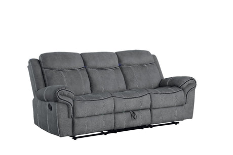 Zubaida Two Tone Gray Velvet Sofa