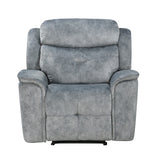 Mariana Silver Gray Fabric Recliner