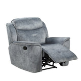 Mariana Silver Gray Fabric Recliner