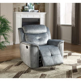 Mariana Silver Blue Fabric Recliner