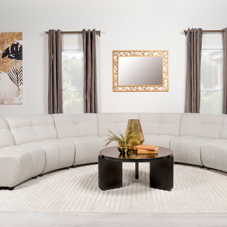 Charlotte Ivory 5-Piece Upholstered Modular Sectional Sofa