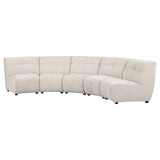 Charlotte Ivory 5-Piece Upholstered Modular Sectional Sofa