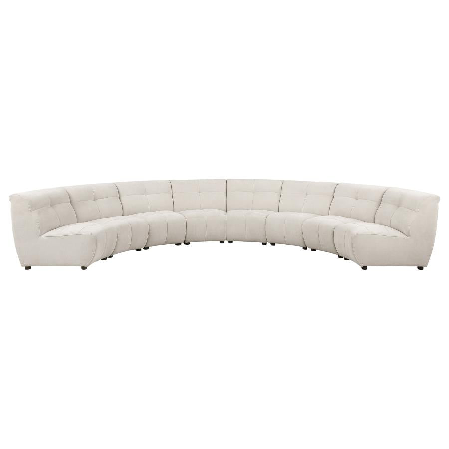 Charlotte Ivory 8-Piece Upholstered Modular Sectional Sofa