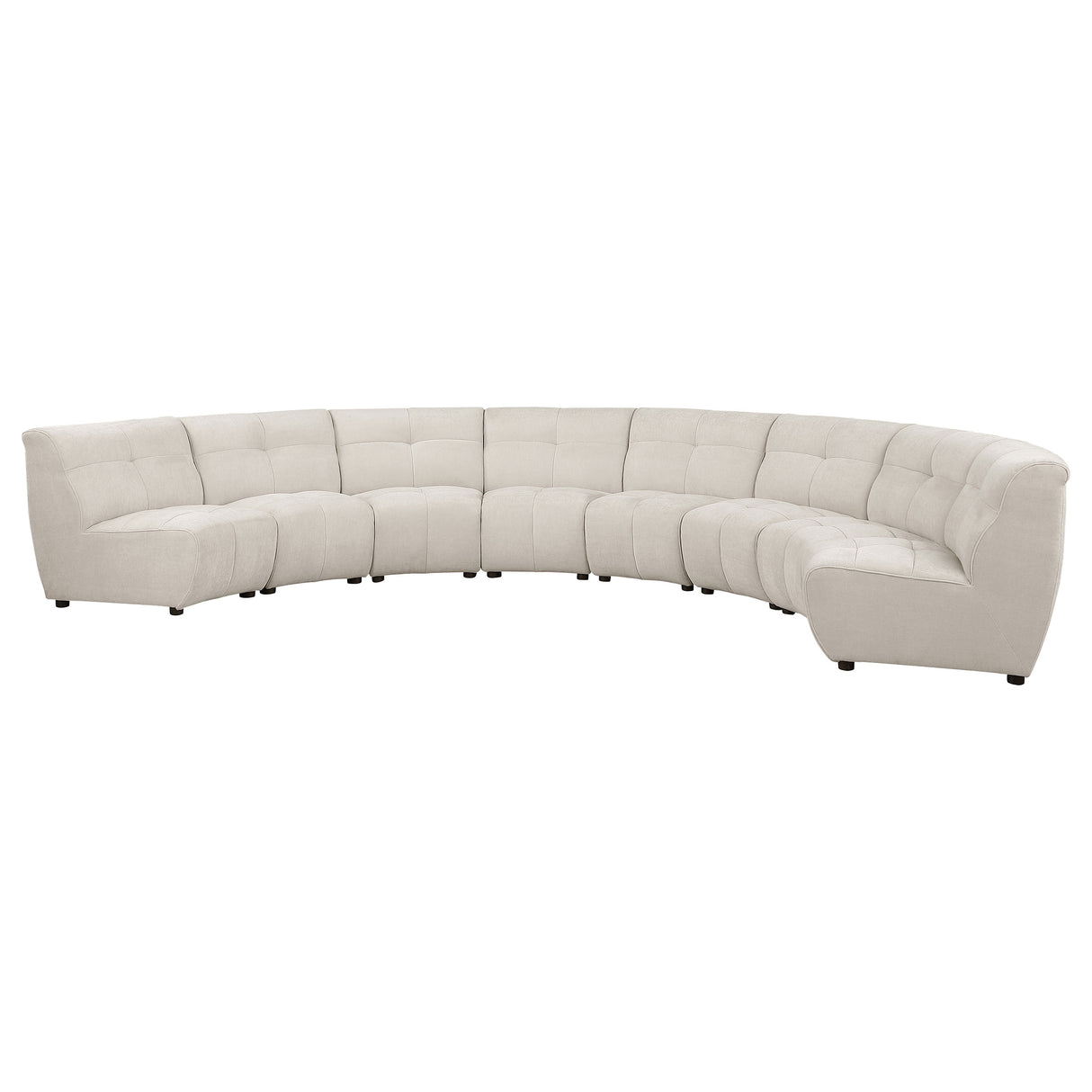 Charlotte Ivory 8-Piece Upholstered Modular Sectional Sofa