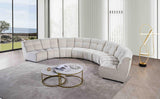 Charlotte Ivory 8-Piece Upholstered Modular Sectional Sofa