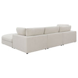 Serene Beige 4-Piece Upholstered Modular Sectional Sofa