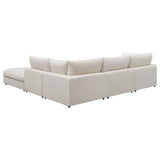 Serene Beige 5-Piece Upholstered Modular Sectional Sofa