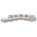 Serene Beige 6-Piece Upholstered Modular Sectional Sofa