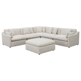 Hobson Ivory 6-Piece Upholstered Modular Sectional Sofa