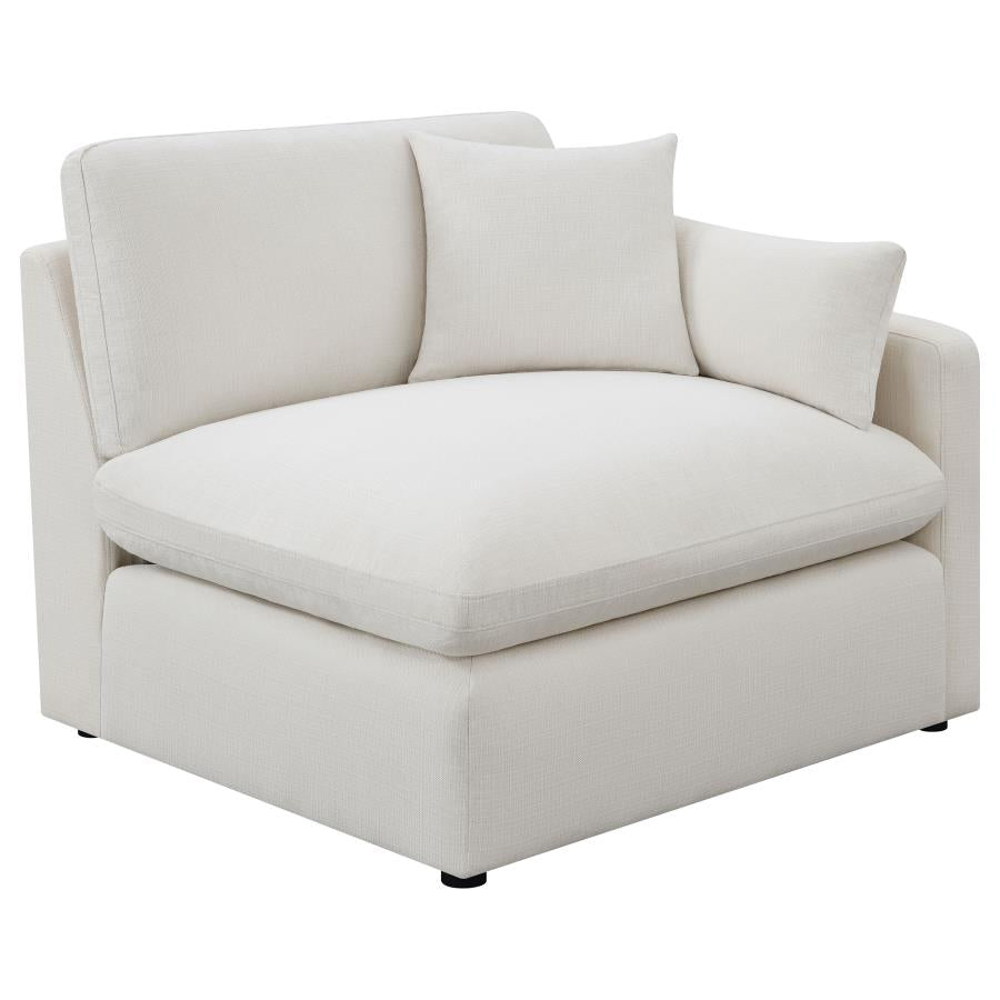 Hobson Ivory 6-Piece Upholstered Modular Sectional Sofa