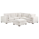 Lakeview Rectangular Upholstered Ottoman Ivory