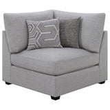 Cambria Grey 4-Piece Upholstered Modular Sectional Sofa