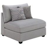 Cambria Grey 5-Piece Upholstered Modular Sectional Sofa