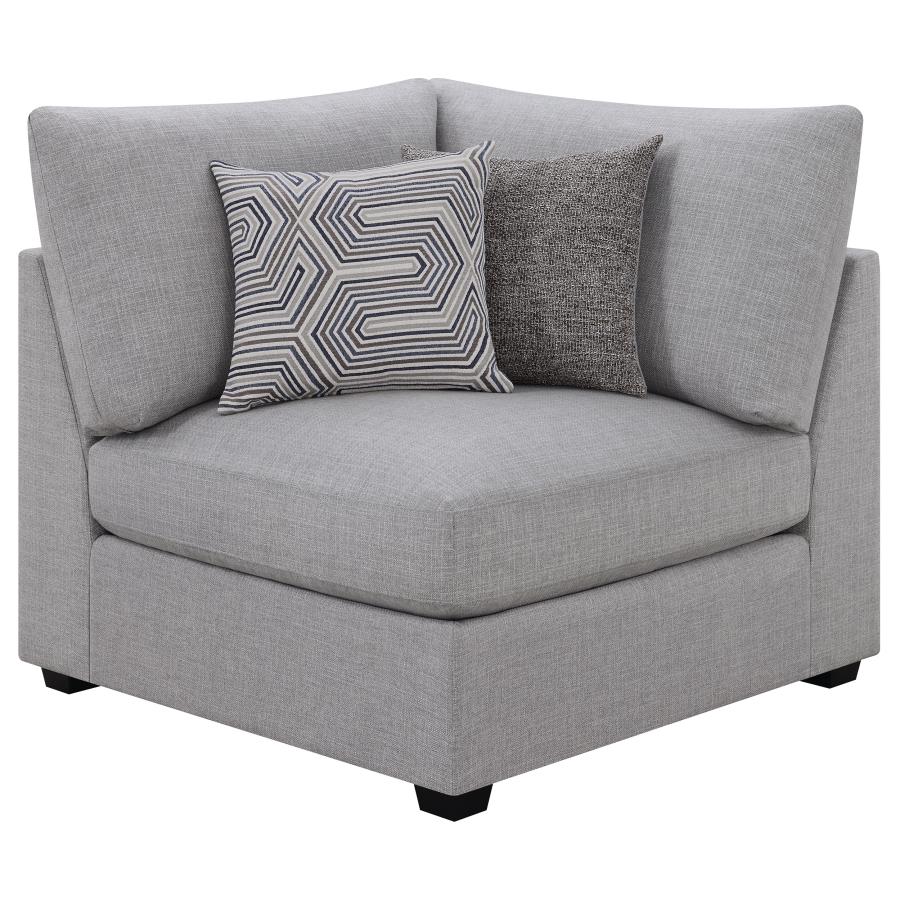 Cambria Grey 5-Piece Upholstered Modular Sectional Sofa