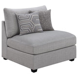 Cambria Grey 6-Piece Upholstered Modular Sectional Sofa