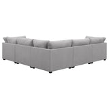 Cambria Grey 6-Piece Upholstered Modular Sectional Sofa