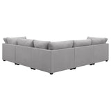 Cambria Grey 6-Piece Upholstered Modular Sectional Sofa