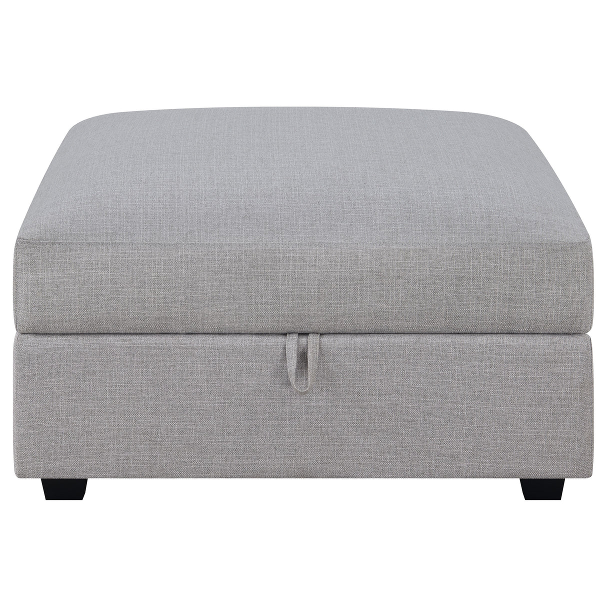 Cambria Square Storage Ottoman Grey