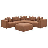 Jennifer Upholstered Corner Terracotta