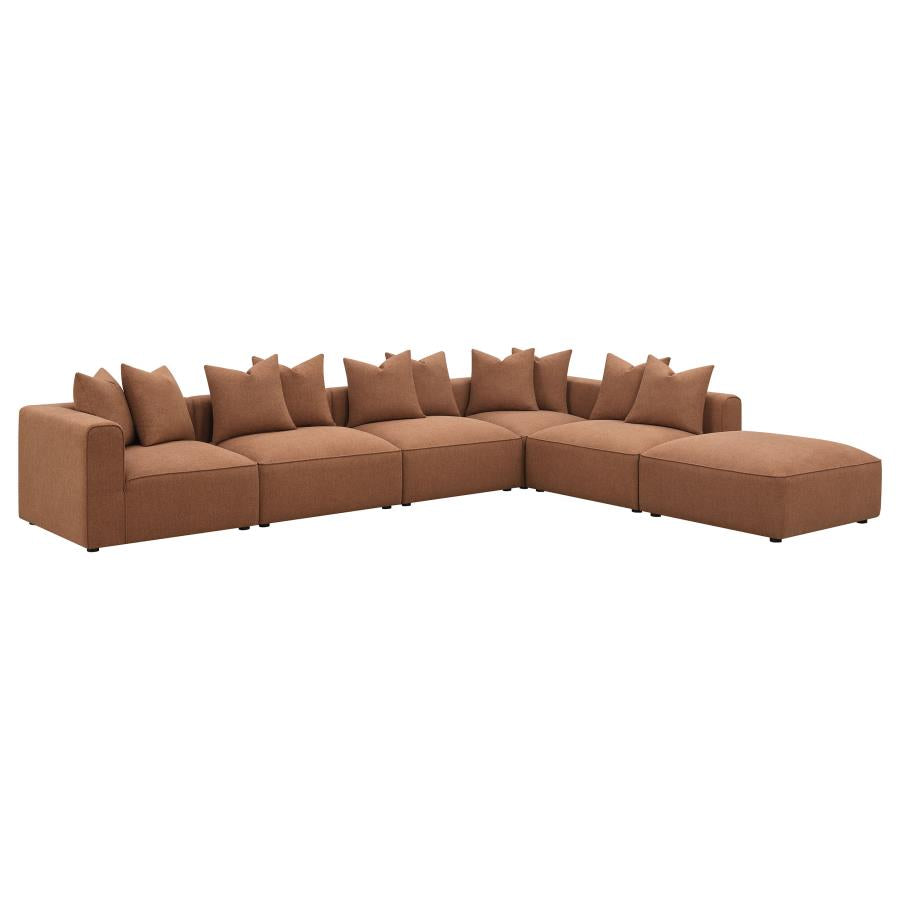 Jennifer Upholstered Corner Terracotta