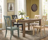 Janina Pine Natural Tone Dining Room Set