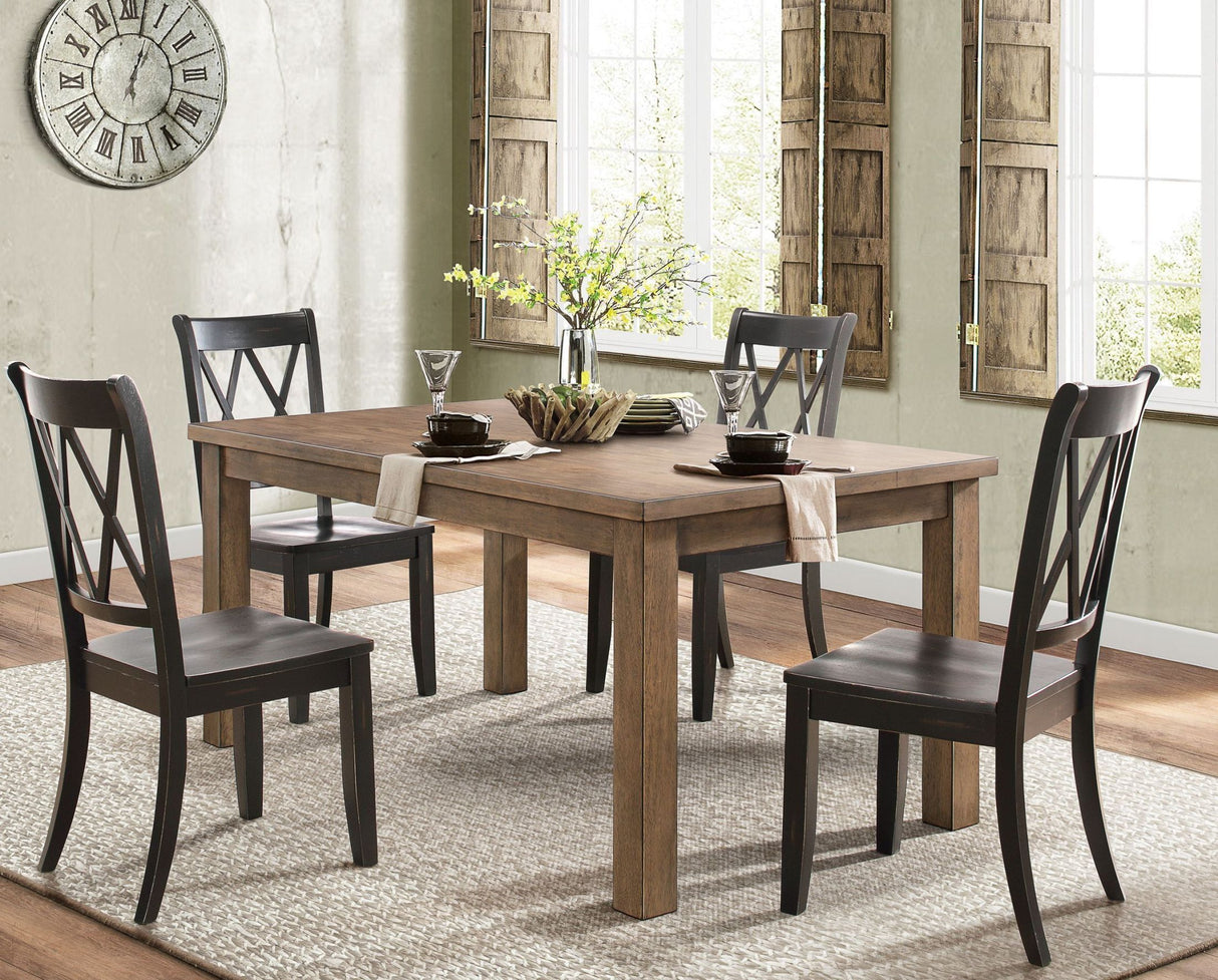 Janina Pine Natural Tone Dining Room Set